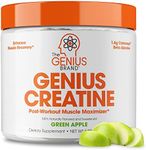 The Genius Brand Genius Creatine - Tri-Creatine Power Complex, Apple Flavour, Apple Flavour, 188 grams