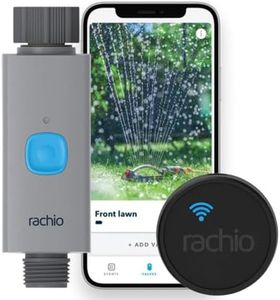 Rachio Smart Hose Timer with WiFi Hub for Outdoor Watering | Easy Faucet Install, Automate Water & Sprinkler Schedules for Lawn, Garden, & Yard Care.