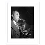 Wee Blue Coo Music Vintage Photo Charlie Parker Jazz Music Sax Legend Framed Art Print