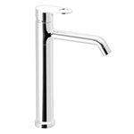 Pixaflo Brass Extended Hot & Cold Single Lever Basin Mixer Tall Boy with 24 inches Long Braided Hoses, Chrome (Admix)