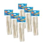 Hartz Dentist’s Best DentaShield 8” Rawhide Chew [12 Units] - 80% Less Tartar - Healthy Gums - Fresh Breath - Beef Flavor - Dental Care for Dog – Pack of 12 Retriever Rolls for Large Dogs (6x2 Rolls)