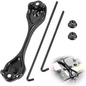 74481-26020 Battery Hold Down Clamp Kit with 304 Stainless Steel J-bolts Compatible with Toyota 4Runner FJ Cruiser Lexus GX460 GX470 2003-2024 Battery Mounting Bracket Holder Kit with 74451-35090