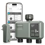 XPR3SS HCT-638 Smart WiFi 3-Zone Water Timer | 500m(1640ft) Long-Range Support Between Gateway & Timer | Automatic Drip Irrigation | APP Control, Alexa, Google Voice | Sprinkler Controller, Rain Delay