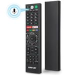 Voice Replacement Remote for Sony-TV-Remote，for Sony-TVs and Sony-Bravia-TVs，for All Sony 4K UHD LED LCD HD Smart TVs