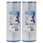 Unicel C-4950 50 Square Foot Media Replacement Pool Hot Tub Spa Filter Cartridge with 212 Pleats (2 Pack)