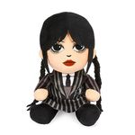 Official Kidrobot Wednesday Addams Phunny Plush, Black