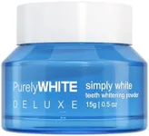 PurelyWHITE DELUXE, Whitening Powder - Removes Stains, No Sensitivity - Enamel-Safe Toothpaste Whitening Powder for Coffee, Tea, Food, Wine, and Tobacco Stains.