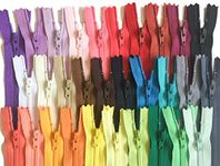YKK 6 Inch Assortment of Colors YKK Zippers Number 3 Nylon Coil Set of 30 Pieces