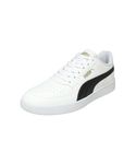 PUMA | Court Curves Everyday Comfort Sneakers | White-Black-Metallic Gold | 9UK