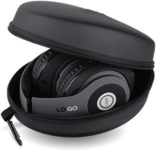 iJoy Hard Headphone Travel Case for Foldable Rechargeable Wireless iJoy Headphones- Portable, Universal Hard EVA Shell Storage Bag with Zipper for Carrying On and Over Ear Studio Headsets- Black