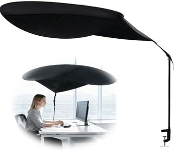 STAYDEN Office Cubicle and Desk Shade, Suitable for Cubicle to Block Light and Privacy Protection Cubicle Light Shield Black Diameter 65 inches