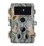 Folgtek Wildlife Camera Trail Cam 32MP 1296P with Night Vision Motion Activated, IP66 Waterproof 3 PIR 120° Wide Angle for Outdoor Scouting & Observation of the Farm, Backyard