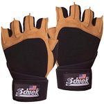 Schiek Sport 425-M Power Gel Lifting Glove with Wrist Wraps Medium