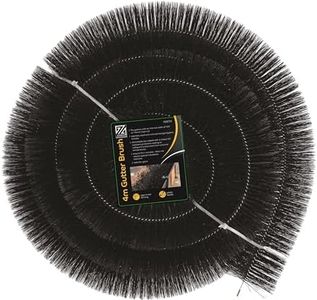 ZYBUX - Gutter Brush Bristle Brush Gutter Guard Leaf Debris Filter | Easy Installation and Adapting to Size Drain Down Pipe Gutter Cleaning Tools Black 4 METRE