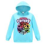 Forlcool Smiling Critters Merch Kids Hoodies Cotton Sweatshirts for Boys Girls Sportswear Top (Sky Blue-a,7-8 Years,7 Years,8 Years)