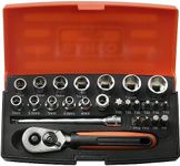 SOCKET SET 1/4" DRIVE 25 PIECE SL25