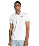 Puma Men's Solid Slim Fit T-Shirt (680817_White L)