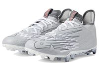 New Balance Men's BurnX3 Speed Lacrosse Shoe, Grey/White/White, 11.5 UK