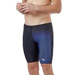 Champ by Veloz Power Lane V-Flex Jammer I Men’s Swimming Jammer I Trunk I Shorts I Swimming Costume for Men I Swimming Shorts for Men Blue