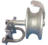 Rolling Gate Track Wheel for Sliding Chain Link Fence Heavy Duty Cast Iron Wheel with Galvinized coating, Rear Roller Guide with Hardware by L.A. Ornamental