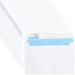 50 C6 Security Self-Seal Envelopes, 162x114mm 90gsm Windowless Design Security Tint Pattern Business Mailing Envelopes for Secure Mailing Invoices Statements C6WH050