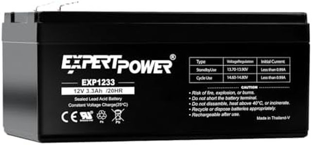 ExpertPower® 12v 3.3ah Rechargeable Sealed Lead Acid Battery || Replacement for RBC35 WP3-12 BP3-12 BP3.6-12 CF12V2.6 CFM12V3 CP1232