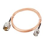 uxcell UHF () Male to BNC Male Antenna Radio Cable RG316 Coax Cable 6 Feet for Coax Mobile to Base Antenna