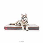 BRINDLE Waterproof Designer Memory Foam Pet Bed Charcoal Velour L (Pack of 1)