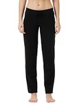 Jockey Women's Regular Fit Track Pant 1302_Black_L