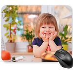 Custom Mouse Pad, Personalised Customized Mouse Mat with Photo Picture Text, Design Your Gaming Mousepad, for Family, Friends, Birthday, Valentine's Day, 25x30cm