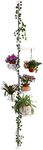 Hershii 5-Layer Indoor Plant Pole Spring Tension Rod Corner Flower Display Rack Adjustable Plant Pot Stand Holder Telescopic Floor to Ceiling Shelf Space Saving - Ivory