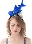 HODRME Plush Shark Headband-Hallowe