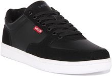 Levi's Men's Reece Sneakers, Regular Black, 10 US