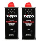 ezkart | Zippo Lighter Fuel with Low Odour Lighter Fluid, Works with Zippo Windproof Lighter and Zippo Refillable Hand warmer, Fast Ignition. 1 x 125ml Fuel Refill (Pack of 2)