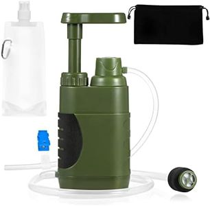 Lixada Filtro de Agua Sistema de Filtración de Agua para Familia Emergencia Supervivencia Acampada Viaje Mochilero al Aire Libre