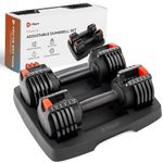 Lifepro Adjustable Dumbbell Set 2.5lbs to 15lbs 6-in-1 - Adjustable Weights Dumbbells Set of 2 Full Body Exercise Training for Men & Women Dumbbells Adjustable Weight for Home Gym Health & Fitness