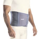 AGARO Abdominal Belt, Ideal For Slimming Waist, Lower Back Pain Relief, After Delivery For Tummy Reduction, Breathable Belt For Men And Women, Large, Grey