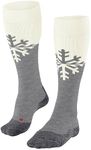 FALKE Women's SK2 Ski Socks Medium Padding Anti-Bubble Warm Ski Socks Long for Skiing Breathable Quick-Drying Climate Regulating Odour-Inhibiting Wool Functional Material 1 Pair