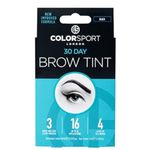 Colorsport London 30 Day Brow Tint - Semi-Permanent Vegan Eyebrow Dye that Lasts 30 days, Easy to Use Eyebrow Tint Kit with Eyebrow Brush Applicator, Black