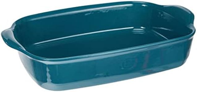 Emile Henry France Ovenware Ultime Rectangular Baking Dish, 14.2 x 9.1, Blue Flame