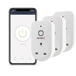 Time2 Arthur 4 WiFi Smart Plug with Energy Monitoring, Schedule and Timer Plug - Remote Control Smart Home Gadgets, Voice Plug Socket Compatible with Alexa and Google Home (Pack of 3)