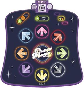 JOYBERRI Dance Mat - with 8 Levels & Songs, 3 Speeds and 2 Modes - Light Up Electronic Kids Dance Mat for Kids Ages 4-8, 8-12, Toddlers 3-5 / Dance Pad, Dancing Mat Toy Gift for Girls and Boys
