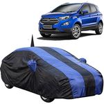 The Autostory 190 Taffeta Water Resistant Car Body Cover Compatible with Ford Ecosport with Mirror & Antenna Pockets (Royal/Navy Blue)