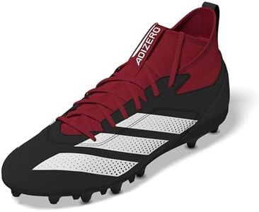 adidas Men's Adizero Impact.2 American Football Sneaker, Black/White/Team Power Red, 11.5