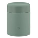 Zojirushi SW-KA40-GM Stainless Steel Insulated Soup Jar, Lunch Jar, Seamless, 13.5 fl oz (400 ml), Matte Green