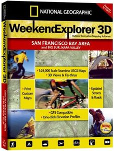 National Geographic TOPO! Weekend Explorer 3D San Francisco Bay Area/Big Sur/Napa Valley Map CD-ROM (Windows)