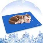 Pet Self Cooling Mat, Non-Electric Dog Cooling Mat, Non-Toxic Gel Cooling Mat for All Dogs and Cats. Durable Waterproof Cool Pad in Summer, Ideal for Home Car. (S 40x50cm/15.7x19.7in