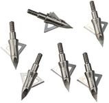 SHARROW 12pcs Archery 3 Sharp Fixed Blade Broadheads 100 Grain Hunting Arrow Heads Bolts for Crossbow and Compound Bow