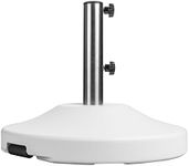 US Weight Fillable Free Standing Umbrella Base, Empty, White