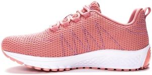 Propét Women's Tour Knit Sneaker, Dark Pink, 6.5 UK